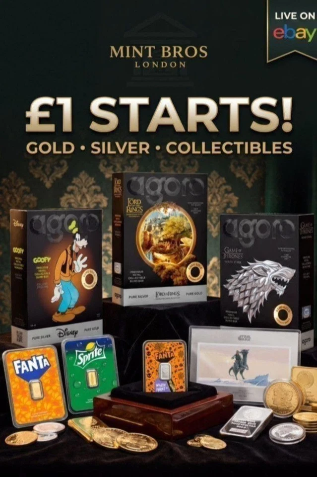 £1 STARTS! GOLD & SILVER LIVE SALE | BULLION • COLLECTIBLES • BIG DEALS