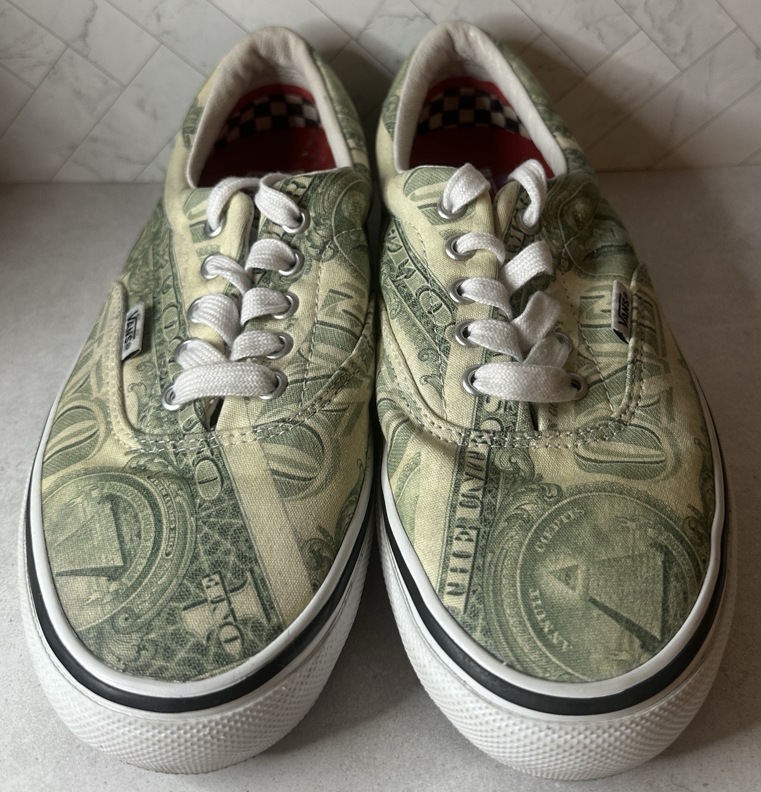 Size 8.5 - Supreme x Vans Skate Era Dollar Bill No Box