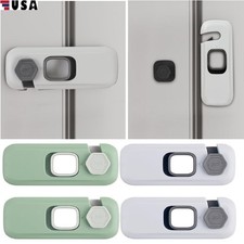 2Pcs Fridge Locks Self-Adhesive Childproof Latch for Refrigerator Cabinets Oven