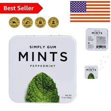SIMPLY  Peppermint Mints - 30 Natural Pieces for Long-Lasting Freshness