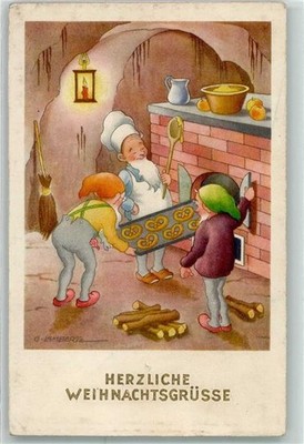 39437613 - signed Lambertz G. Christmas pretzels naturist ah No.1147 dwarf