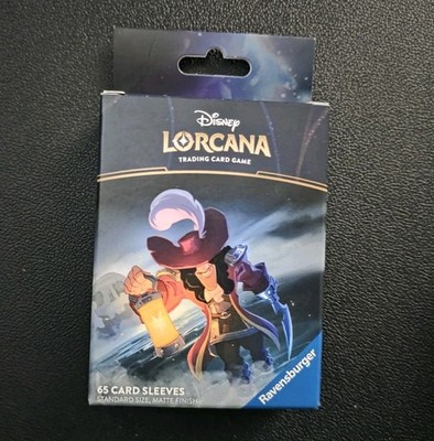 Disney Lorcana TCG Captain Hook Standard Card Sleeves (65-Count) NEW