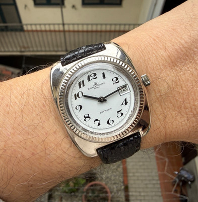 Baume et Mercier Herrenuhr Vintage Ref 24274 Automatik 34mm Typ Majetek
