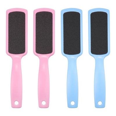 4pcs Large Fine Double Side Foot Blade Dead Skin Removal Blue & Pink