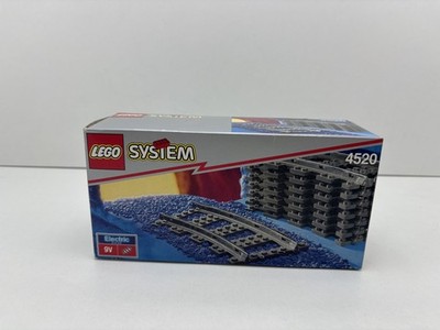 LEGO  System 9V Eisenbahn 4520 Curved Rails Kurve Schienen mit OVP 10 IB