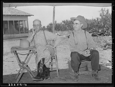 Photo:Spur Texas 1939 SMS Ranch Foreman Old Cowboy Chuck Wagon Dinner