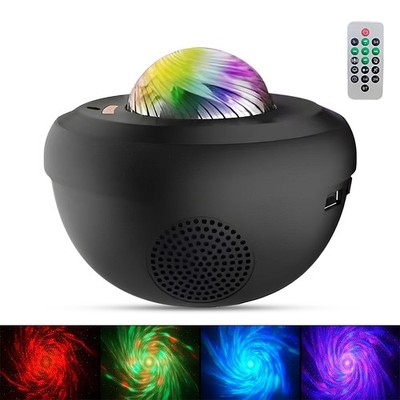 Starry Sky Projector Light USB Galaxy Star Night Lamp LED with Ocean Wave Remote