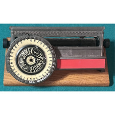 1890's Antique Authentic THE NEW SIMPLEX Typewriter WHITE FACE VARIANT -Read... thumbnail