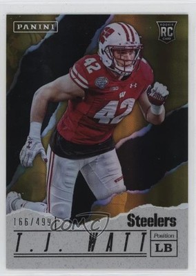 2017 Panini Father's Day /499 TJ Watt #75 Rookie RC rf2