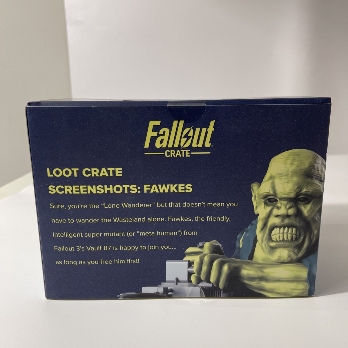 2017 Fawkes FALLOUT CRATE Loot Crate Screen Shots Figure Bethesda