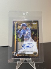 2025 Topps Chrome Gilded Bobby Witt Jr Black Refractor Auto /10 Royals #CGA-BW