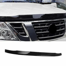 New For Nissan Armada 2017-20 Black Front Bug Shield Hood Deflector Guard Bonnet