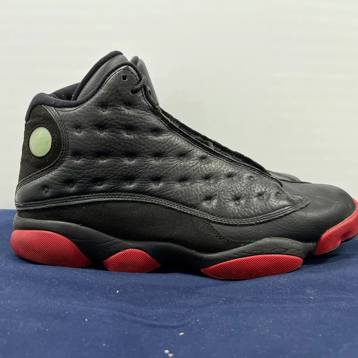 Mens Nike Jordan 13 XIII Retro Dirty Bred 2014 Size 11 Black & Red 414571 003