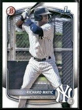 2025 Bowman Prospects 1st #BP-71 - Richard Matic - Yankees!
