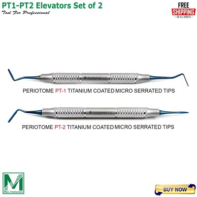 Dental Periotomes PT1 - PT2 Surgical Luxating Elevators Extraction Instruments