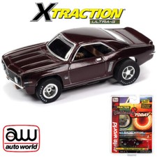 NEW Auto World Xtraction Yesterday 1969 Chevrolet Camaro SS Red HO Scale Slot