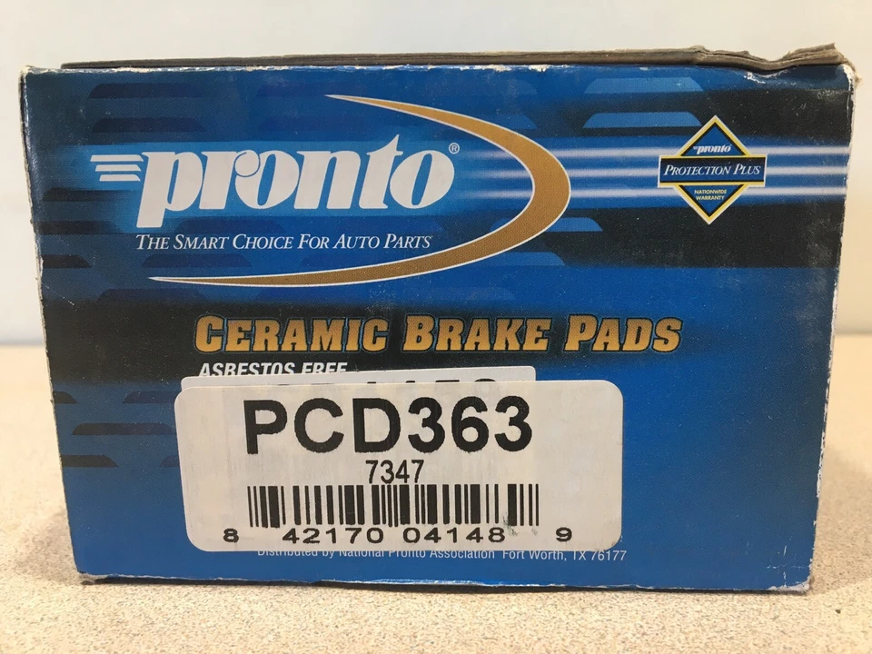 Pastilla de freno de disco delantera, trasera Pronto PCD363 se adapta a Chevrolet LUV otros vehículos enumerados Foto 4 de 4