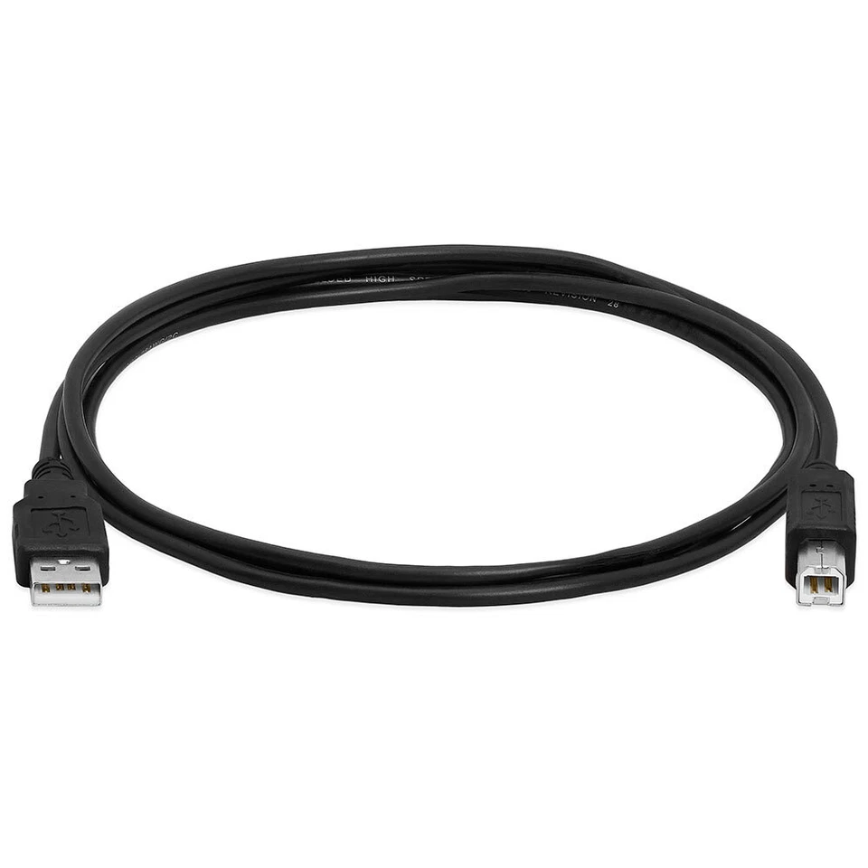 2 Pack Printer Cable 6ft USB 2.0 A Male to B Male Cord for HP Epson Canon Dell - Image 3 of 4