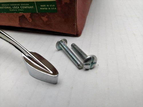Vtg NOS National Medalist C299 Bright Chrome Plated 3" Cabinet Drawer Pull - Picture 4 of 6