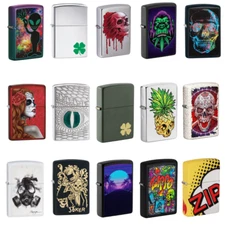 Authentic Zippo Collectible Lighters! Windproof / Refillable! 68 Design Options!