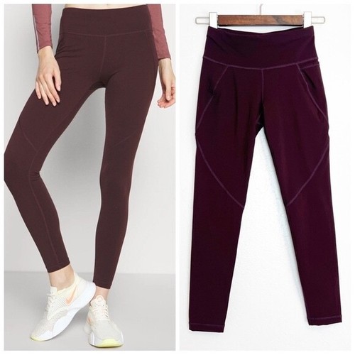 SWEATY BETTY Women's Size XXS Black Cherry Purple The Power 7/8 Length  Leggings | eBay