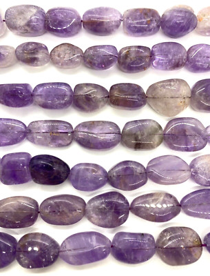 Natural Amethyst Smooth Polished Nuggets Approx. 24x16x10mm