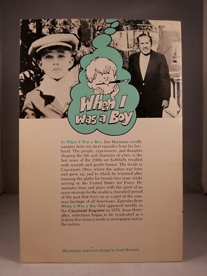 When I Was A Boy SIGNED by Jim Hausman (1976) 1st Edition