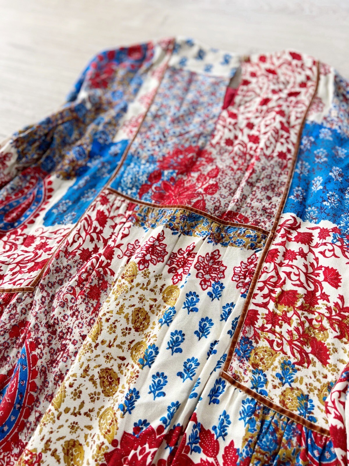 Zara Trafaluc Collection Patchwork Boho Floral Co… - image 9