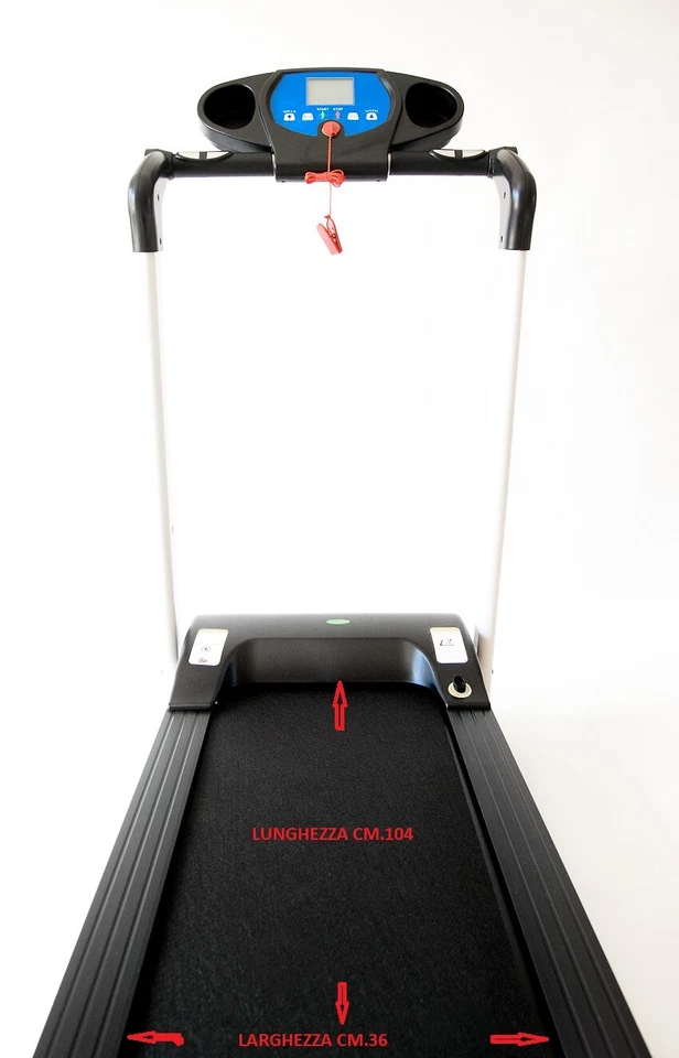 TAPIS ROULANT ELETTRICO PIEGHEVOLE AREA DI CORSA 104 X 36 10KM /H COMPATTO TOP! - Immagine 2 di 4