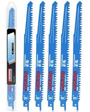 Wood Pruning Reciprocating Saw Blades, High Carbon Steel Blade 5 Pack/9 Inch
