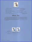 USA7 #3048 U/A SOUVENIR PAGE FDC   Blue Jay s/a