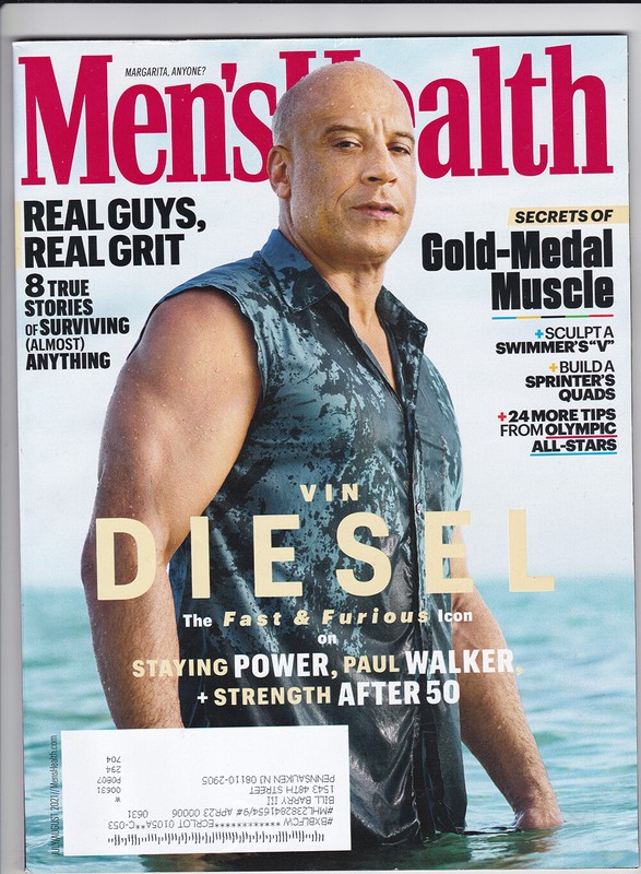 Vin Diesel Men's Health Magazine July/August 2021