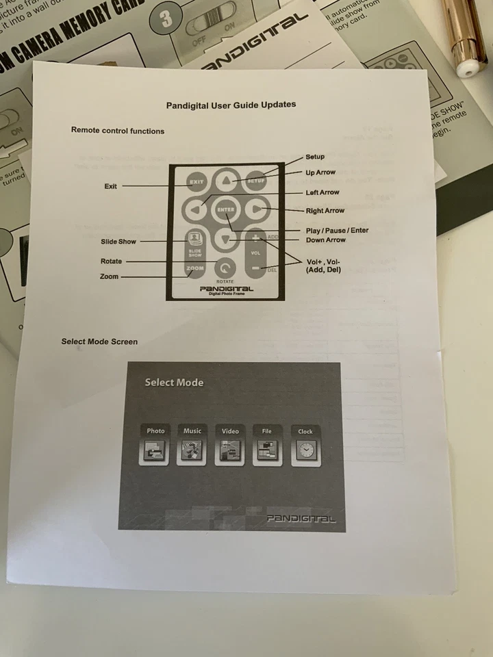 Vintage Pandigital 8-Inch Digital Picture Frame Gray PAN808-XAV New Open Box - Image 4 of 4