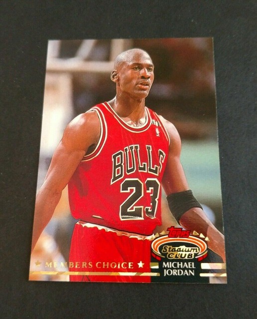 199394 Topps Stadium Club Members Choice 210 Michael Jordan Chicago Bulls eBay