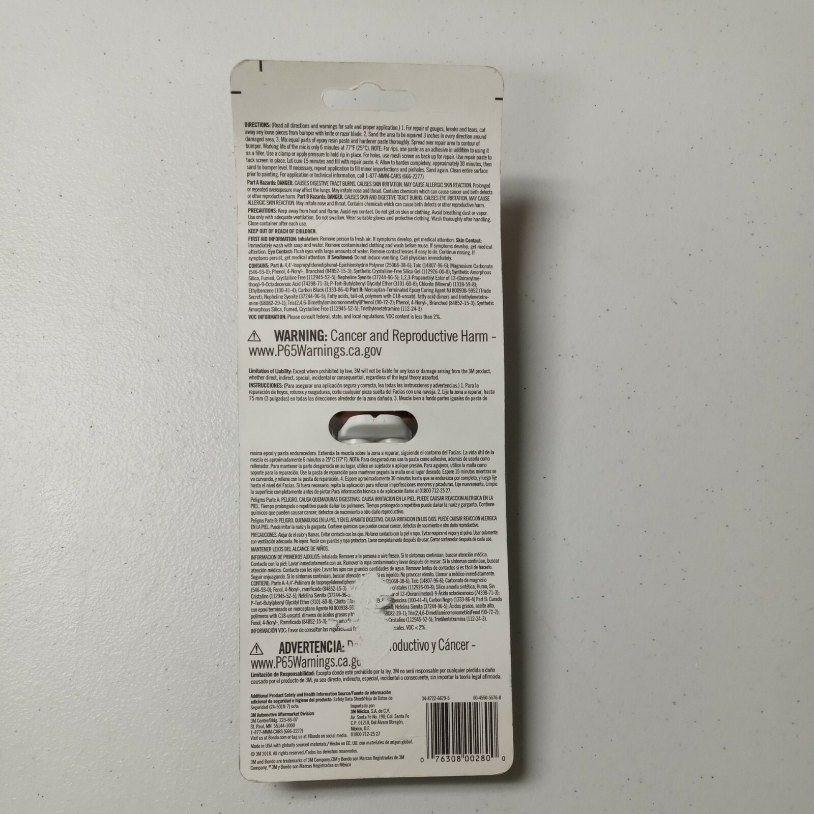 Bondo Bumper Repair Kit, 00280, .34 fl oz eBay