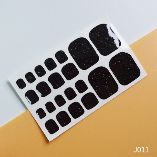 Nail Wraps Polish Art Foot Sparkling Glitter Nail Toe / Stickers Full Cover Full - Foto 17 di 26