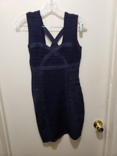 Forever 21 Dress Womens Medium Navy Blue Sparkle Bodycon NWT