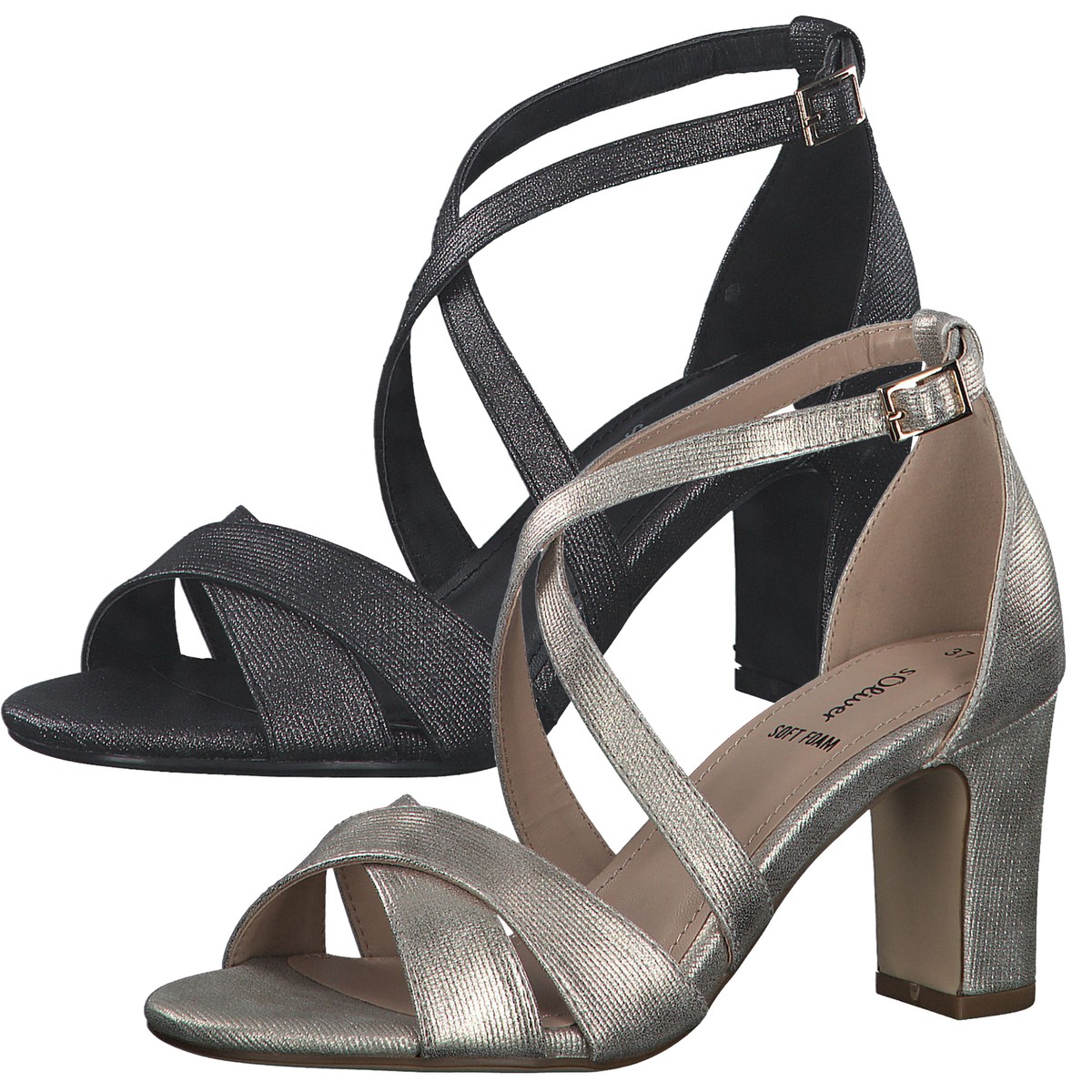 Damen Sandalette Blockabsatz Sandale 5-28304-20