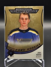 2020 Upper Deck Ultimate Collection Introductions Gold /49 Joel Hofer Rookie RC
