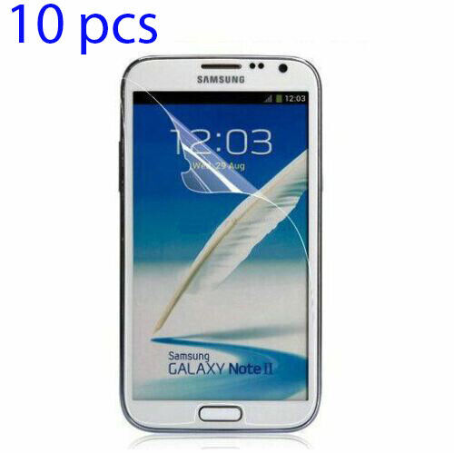 10x Film Guard Clear Screen Protector Samsung Galaxy Note 2 II New - Picture 1 of 5