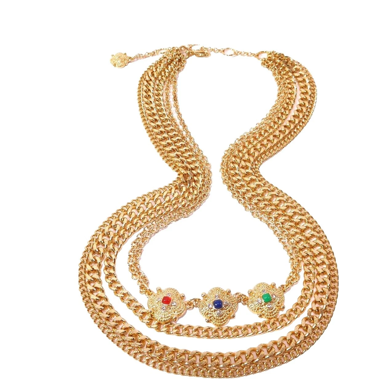 Enamel Chain Fashion Necklaces & Pendants
