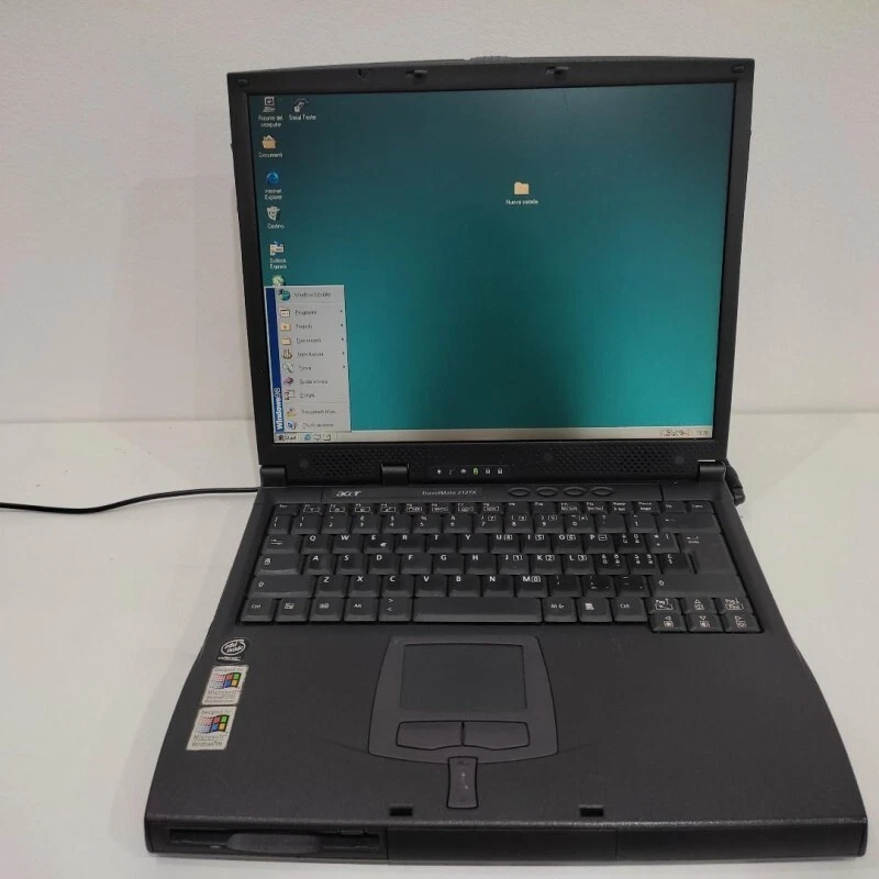 Notebook PC Computer ACER Travelmate 212TX Porta Seriale RS232 Windows 98 21080 - Immagine 2 di 4