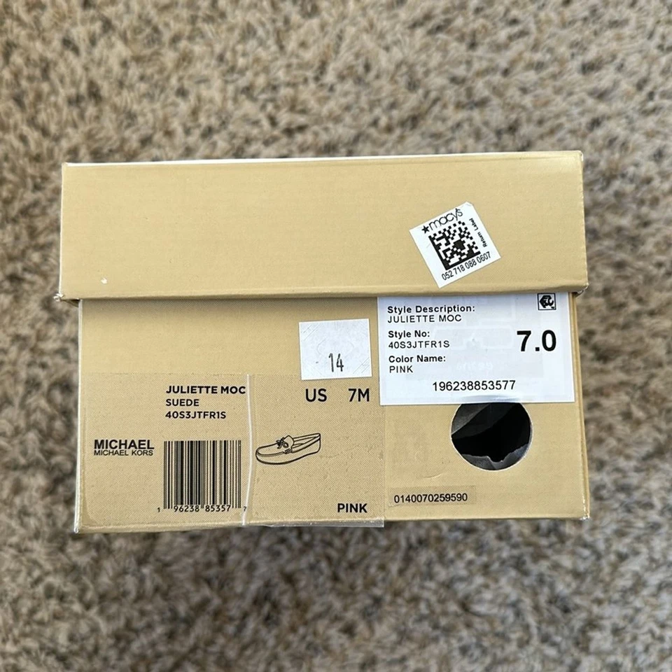 Michael Kors Juliette замшевые мокасины розовый размер 7 М - Изображение 4 из 4
