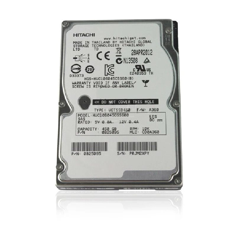Hitachi (SAS) Ultrastar 2.5" Hard Drive 450GB 10Krpm 0B25095, HUC106045CSS600 - Image 2 of 4
