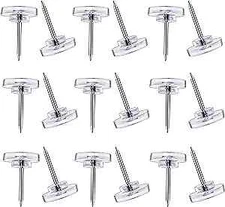 150 Count Push Pins,  Clear Thumb Tacks Suitable, Clear Thumb Tacks for Wall 