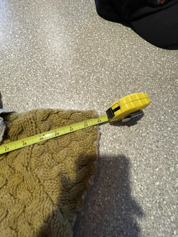 Crochet Hecho a Mano Mujer Con Capucha Bufanda Sombrero Capucha Scoodie Dorado Foto 4 de 4