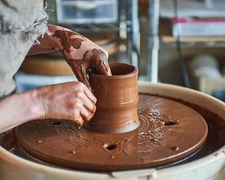 Clay Tarracotta clay Modelling brown mati air dry wet for Toy Craft Art 1 kg