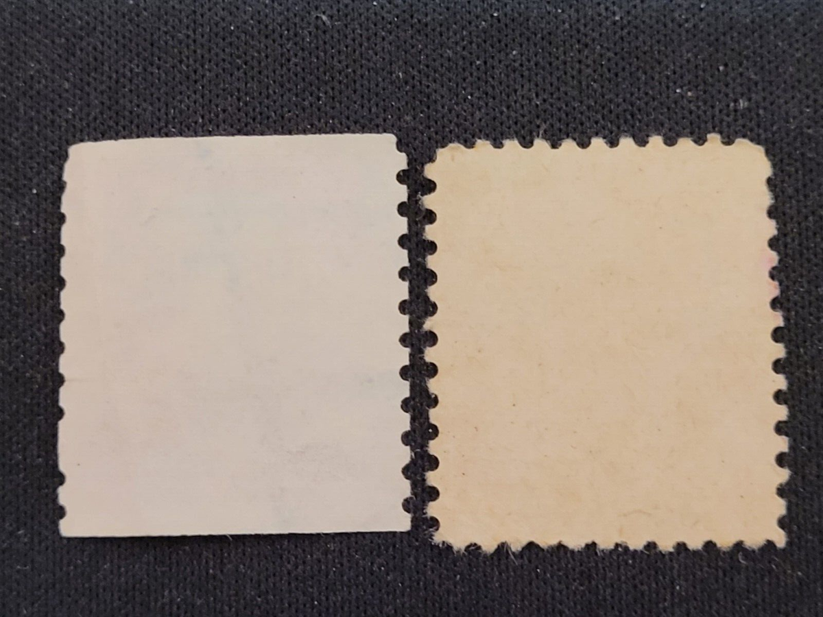 1954 Thomas Jefferson 2 cent Rare Red Used, Lot of 2, Scott #1033