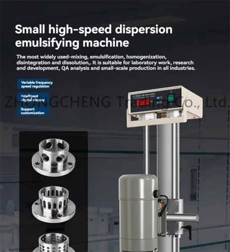 220V High Speed Lift and Speed Control Emulsifying Machine Fine Dispersion Mixer - Foto 6 di 10
