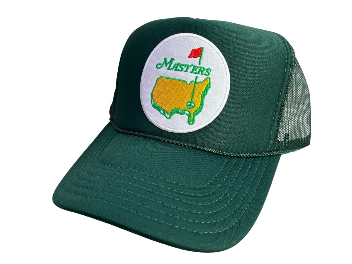 Masters Tournament グリーンキャップ NEW MASTERS TOURNAMENT GOLF DARK GREEN HAT 5 PANEL TRUCKER